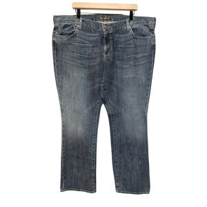 Old Navy Jeans Womens 20 Blue The Flirt Distressed Medium Wash Mid Rise Bootcut